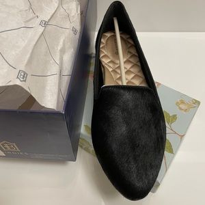 Birdies Calf Hair Black Flat 8.5